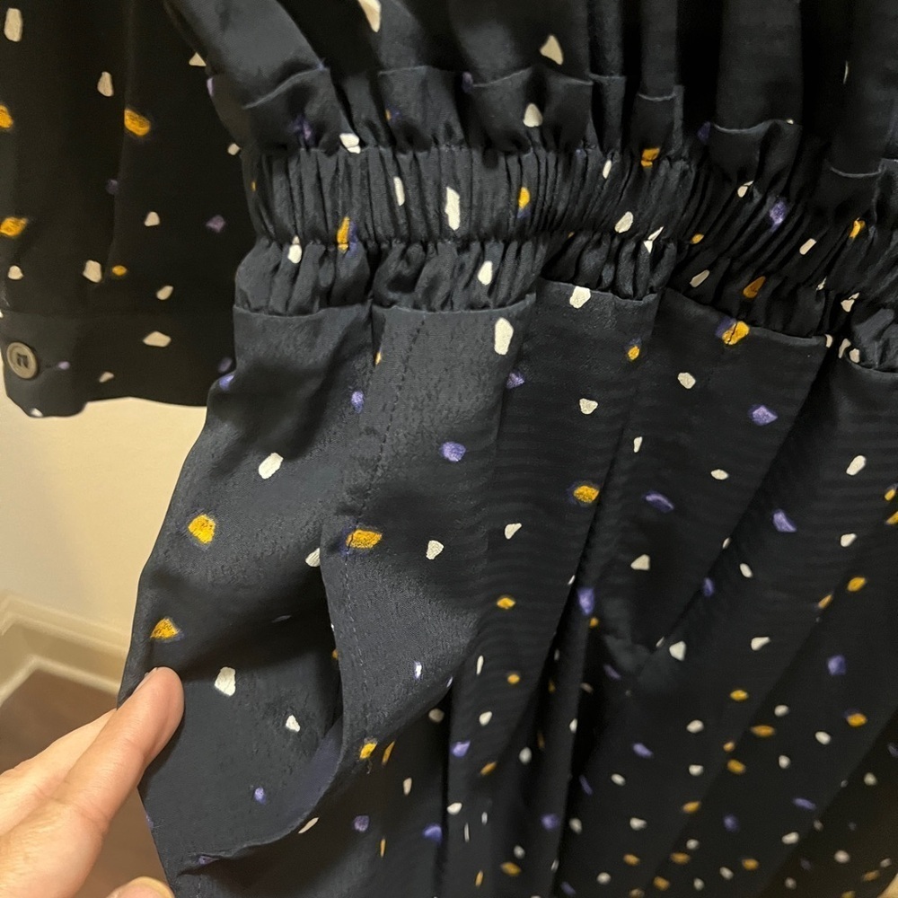 FRNCH Navy Long Sleeve Jumpsuit Size XS - Picture 6 of 9
